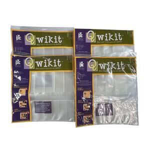 QWIKIT Scrapbook Pocket Page Protectors 12x12 18 Flip Pocket 4 Pack New Sealed